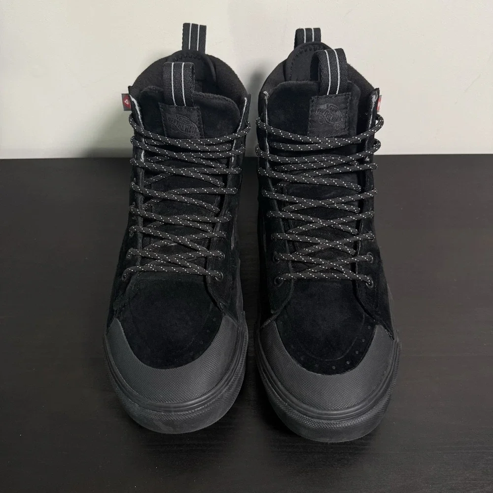 Vans Sk8-Hi MTE HydroGuard 360 Waterproof Boots Mens 10.5 Black Suede Camo High